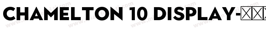 Chamelton 10 Display字体转换